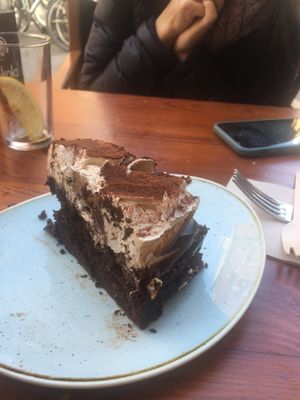 Tiramisu cake - AMAZING  at Blu Bar in Barcelona