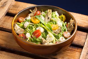 Zucchini Spaghetti at Blu Bar in Barcelona