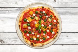 Pizza Don't Call Me Margherita at Blu Bar in Barcelona