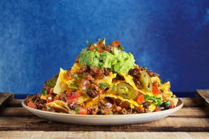 Nachos & Guacamole at Blu Bar in Barcelona