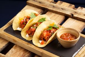 Tacos Cochinita at Blu Bar in Barcelona