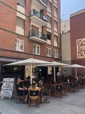 Outdoor dining is available  at Blu Bar in Barcelona