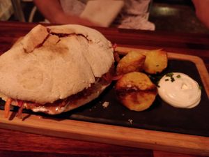 Sandwich at Blu Bar in Barcelona