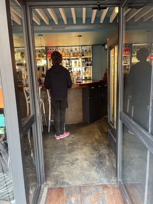 Entrance  at Blu Bar in Barcelona