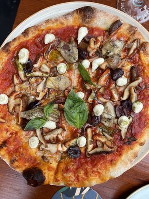 Pizza  at Blu Bar in Barcelona