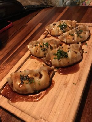 Gyosas  at Blu Bar in Barcelona