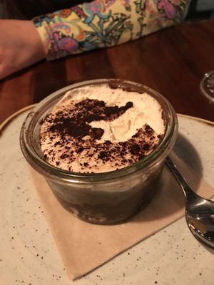 Tiramisu  at Blu Bar in Barcelona