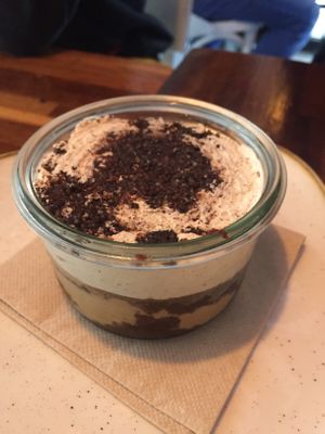 Tiramisu  at Blu Bar in Barcelona