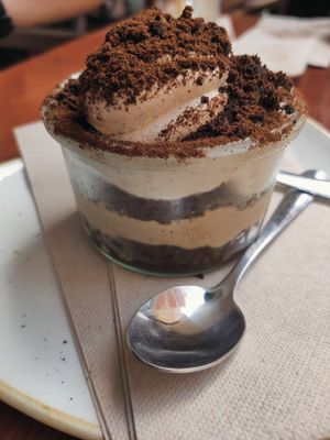 Tiramisú at Blu Bar in Barcelona