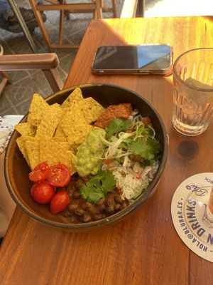 Mexican bowl  at Blu Bar in Barcelona