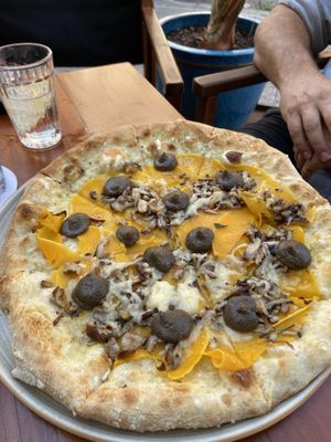 Pizza 🍕   at Blu Bar in Barcelona