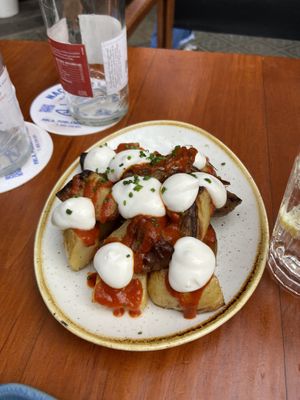 Bravas 🥔  at Blu Bar in Barcelona