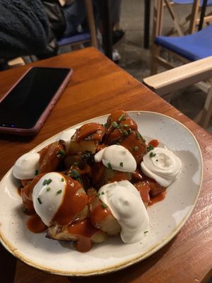 Bravas ❤️  at Blu Bar in Barcelona