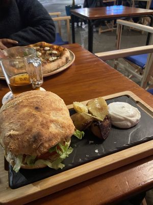 Burger ❤️  at Blu Bar in Barcelona