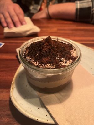 tiramisu  at Blu Bar in Barcelona