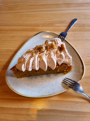 Carrot cake. at Blu Bar in Barcelona