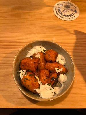 potato tapes  at Blu Bar in Barcelona