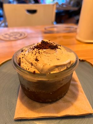 tiramisu. i’m satisfied. finally.   at Blu Bar in Barcelona