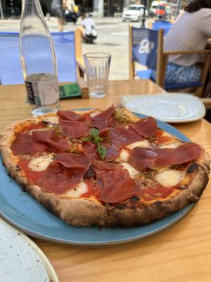 Neapolitan pizza 🍕   at Blu Bar in Barcelona