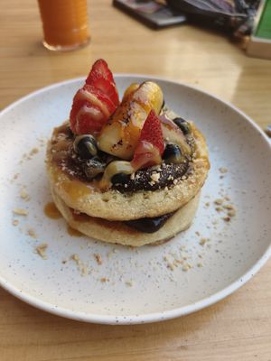 Pancakes at Blu Bar in Barcelona