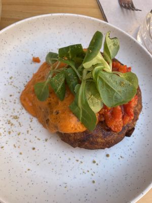 Spanish omelette   at Blu Bar in Barcelona