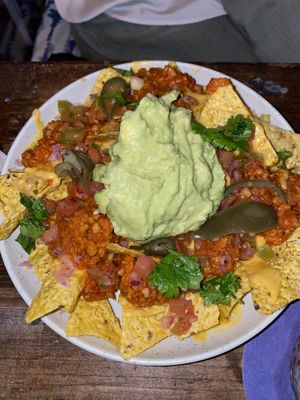 Nachos  at Blu Bar in Barcelona