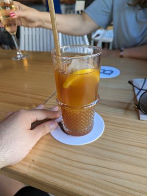 Iced tea at Blu Bar in Barcelona