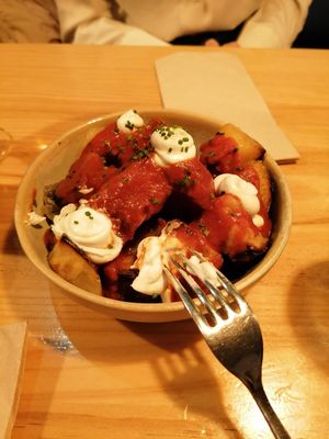 Bravas at Blu Bar in Barcelona