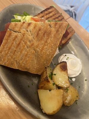 Prosciutto Sandwich   at Blu Bar in Barcelona