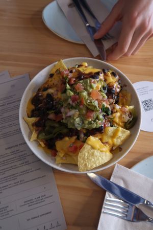 Nachos  at Blu Bar in Barcelona