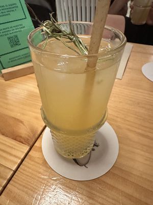 Homemade kombucha    at Blu Bar in Barcelona