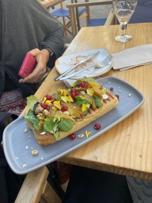 Special focaccia  at Blu Bar in Barcelona