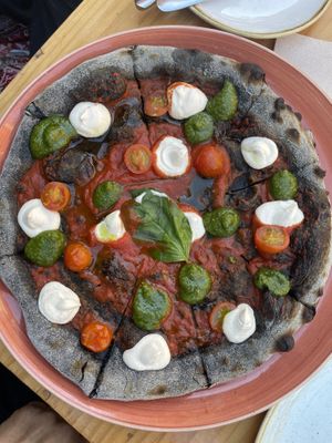 Pizza  at Blu Bar in Barcelona