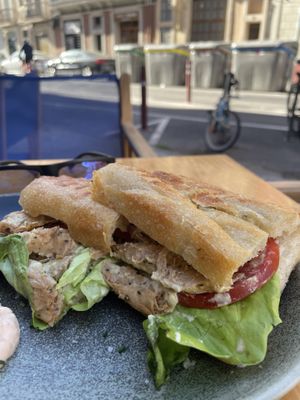 Heura focaccia  at Blu Bar in Barcelona