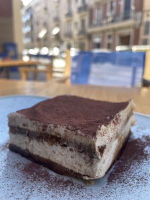 Tiramisu  at Blu Bar in Barcelona