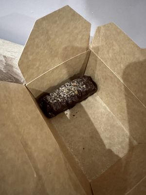 Plant based Snickers  at Blu Bar in Barcelona