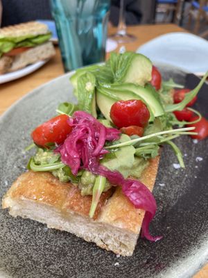 Focaccia  at Blu Bar in Barcelona