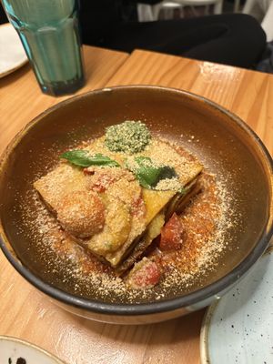 Lasagna   at Blu Bar in Barcelona