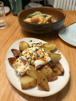 Patatas Bravas  at Blu Bar in Barcelona