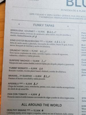 Menum at Blu Bar in Barcelona
