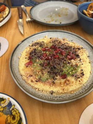 Avocado hummus   at Blu Bar in Barcelona