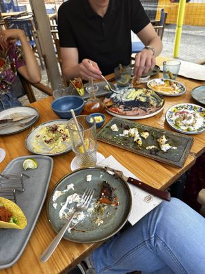 Ate everything haha  at Blu Bar in Barcelona