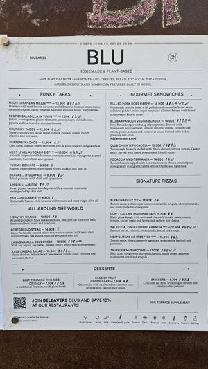  at Blu Bar in Barcelona