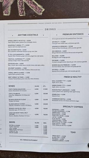  at Blu Bar in Barcelona