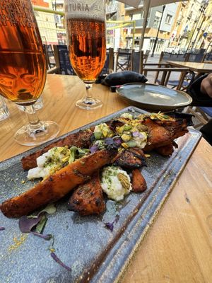 Batata con pista ho y su salsita rikisima  at Blu Bar in Barcelona