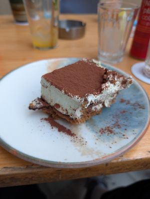 Best Tiramisu I ever had. at Blu Bar in Barcelona