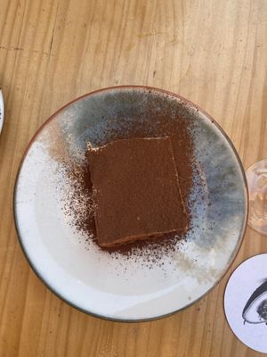 Tiramisu  at Blu Bar in Barcelona