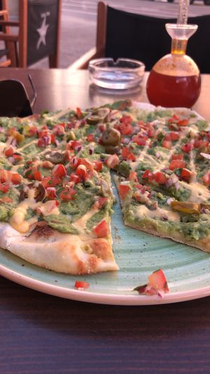 Mexican Party Pizza  at Blu Bar in Barcelona