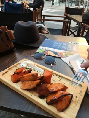 Sweet potatoes  at Blu Bar in Barcelona
