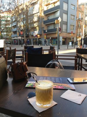 Detox juice  at Blu Bar in Barcelona